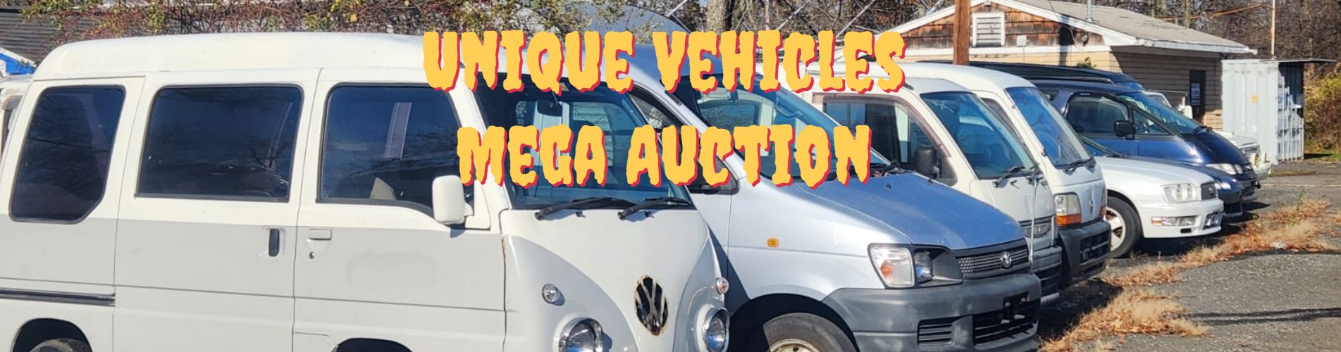 Mega auction of Japanese mini trucks, cars, vans by Unique Vehicles