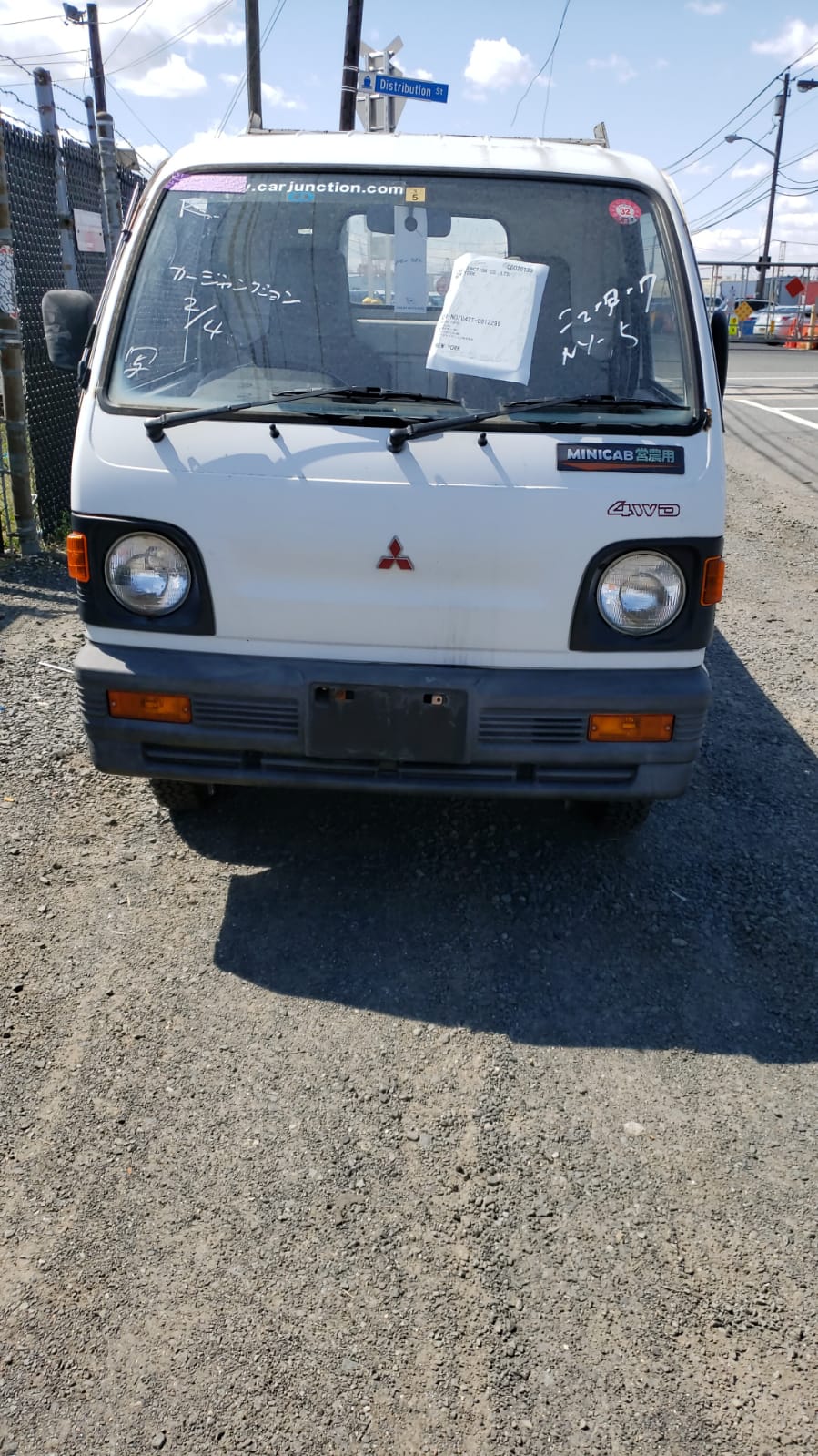 JDM Mitsubishi Mini truck after custom clearance